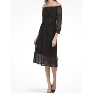 BCBGeneration BLACK Off The Shoulder  NWT COCKTAIL PARTY DRESS 4